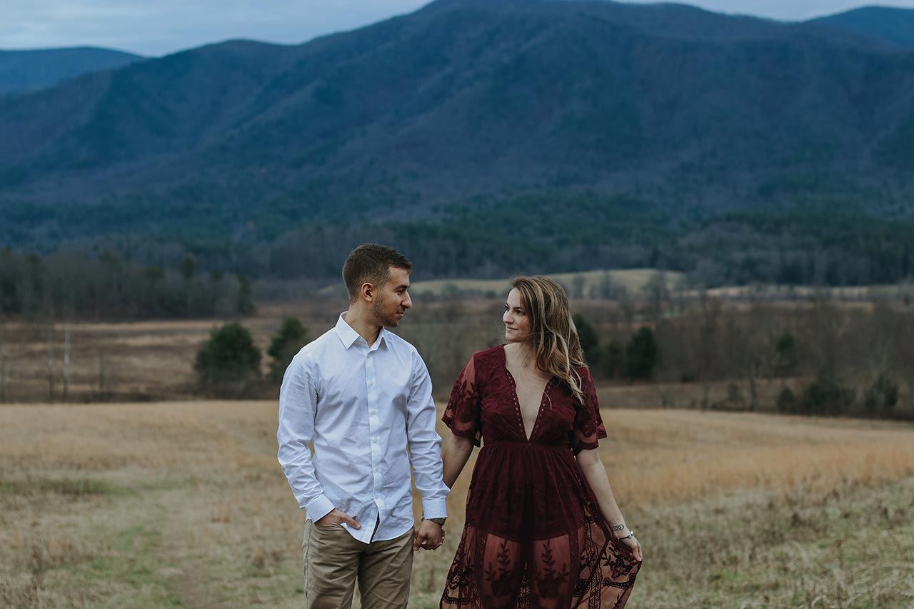 Cade's Cove Engagement Photography Gatlinburg Photographer Pigeon Forge Tennessee